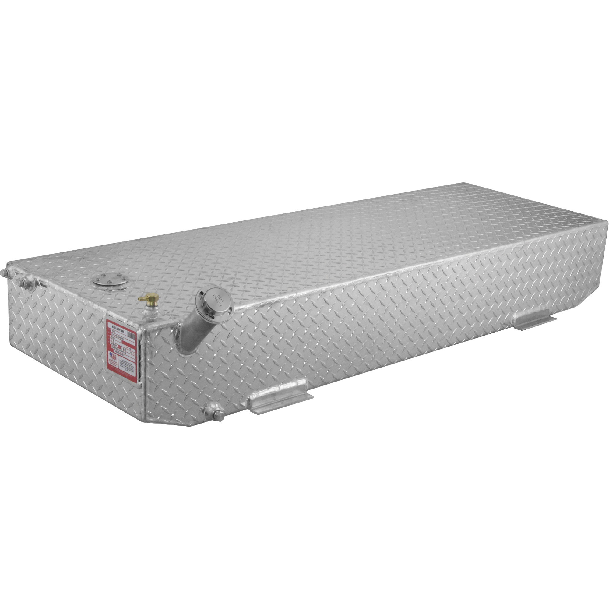 RDS Aluminum Auxiliary Fuel Tank, 40-Gallon, Rectangular, Diamond Plate, Model # 70387